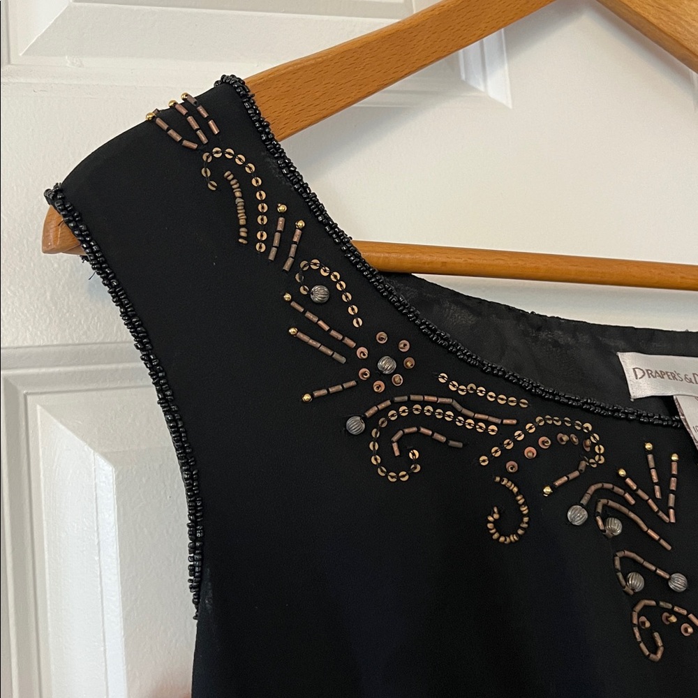 Draper’s & Damon’s Black Sheer Lined Jacket with Matching Camisole - Size 18W - Picture 7 of 9